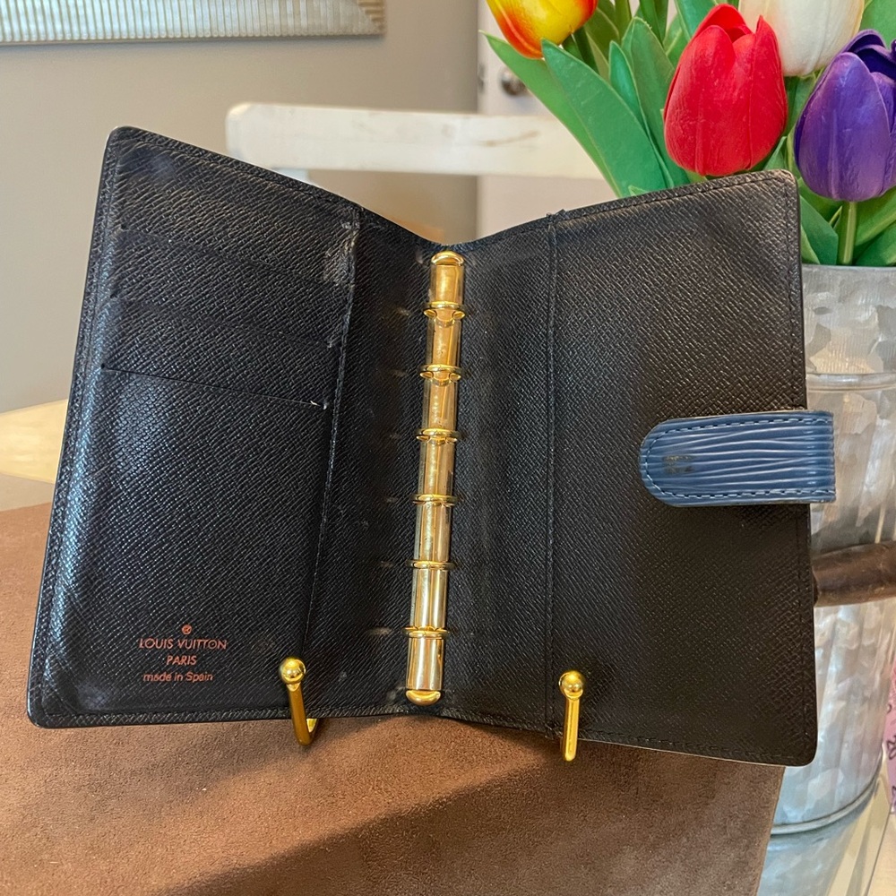 Louis Vuitton blue EPI leather agenda PM - Picture 9 of 11